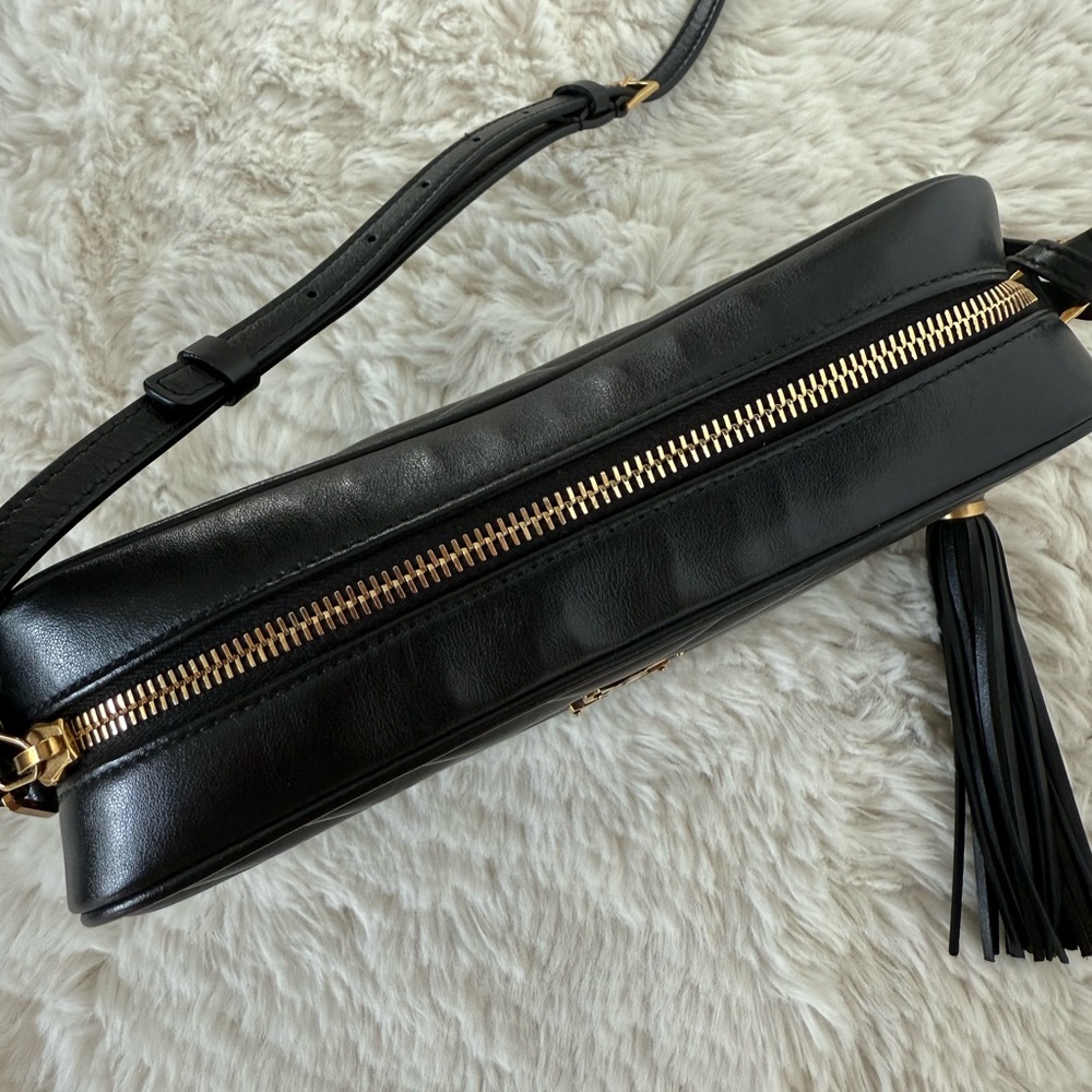 Saint Laurent Black Lou Camera Crossbody Bag - Picture 3 of 9
